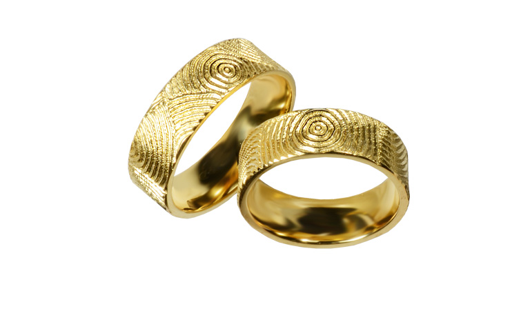 05368+05369-wedding rings, gold 750